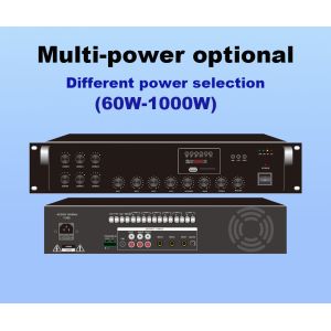 Mp3 FM 560W Mixing Amplifier 6 Zones Mixer Amplifier For Multiple Applications