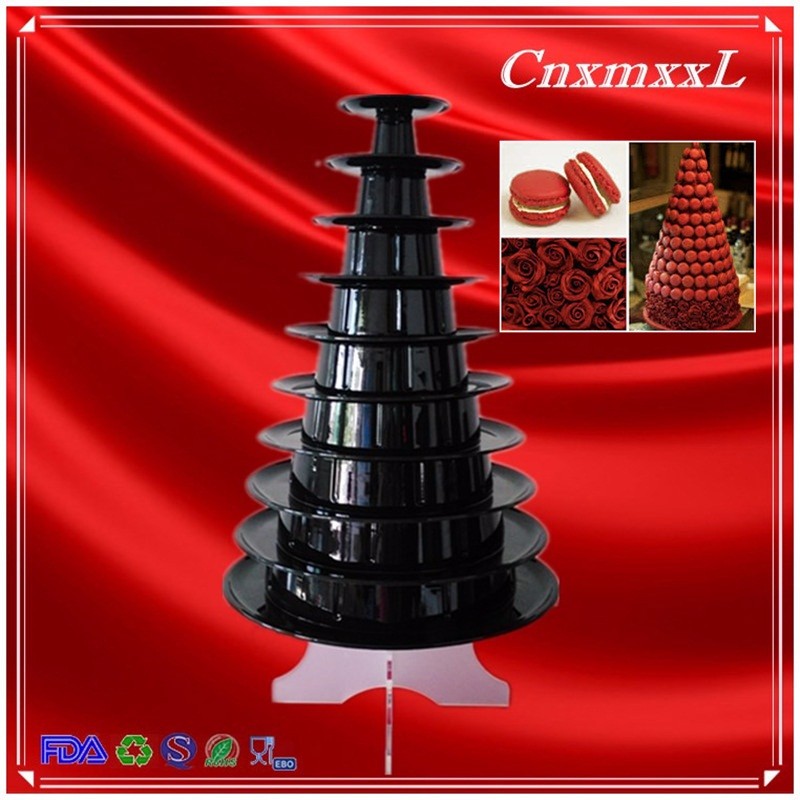 2017 Food grade Macaron Tower Stand Clear Macaron Stand Plastic Macaron tower new with CE certificate
