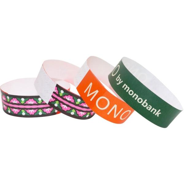 2025 Custom Logo Tyvek Paper Wristband for Events Waterproof and Different