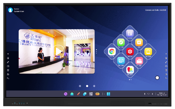 Interactive Flat Panel 86 Inch LCD Smart Board for Education and Conference