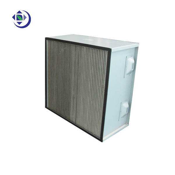 China Class H14 Two Handles Box Type Hepa Air Filter With Alminum Foil on sale China Class H14 Two Handles Box Type Hepa Air Filter With Alminum Foil on sale
