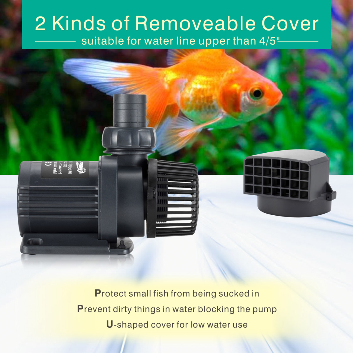 Plastic 24V DC Quiet Submersible Aquarium Pump