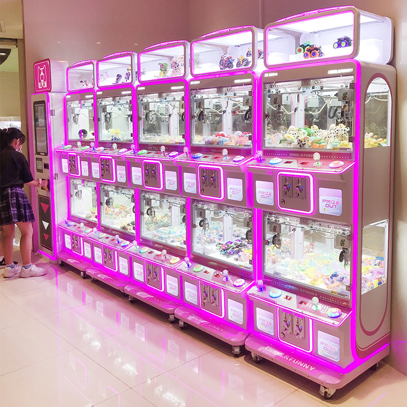 Claw machine Coin Operated plush Owl Claw machine Candy banknotes and coins operated 4 claw machine