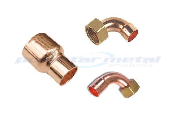 Custom 1/2" - 24" Copper Tube Fittings 45 Degree Copper Pipe Elbow For