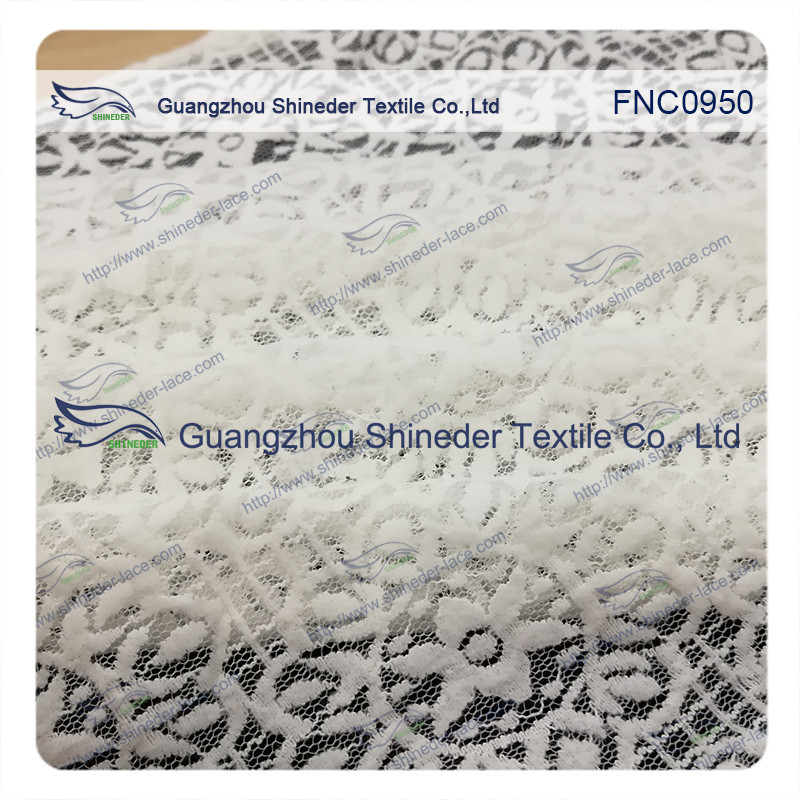 Sunflower Star soft Bush Nylon & Cotton lace fabric for lady dress