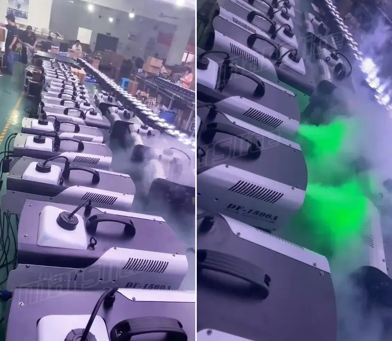 Concert Stage Equipment Wedding Stage 1200W/1500W Smoke Machine with Light Customized