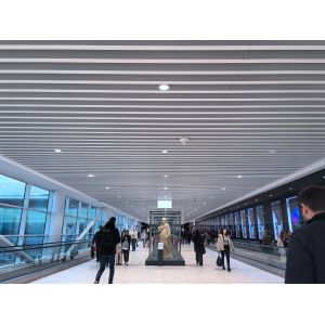 Linear Aluminum Composite Ceiling Sound Baffles Sound Proofing Panels Building