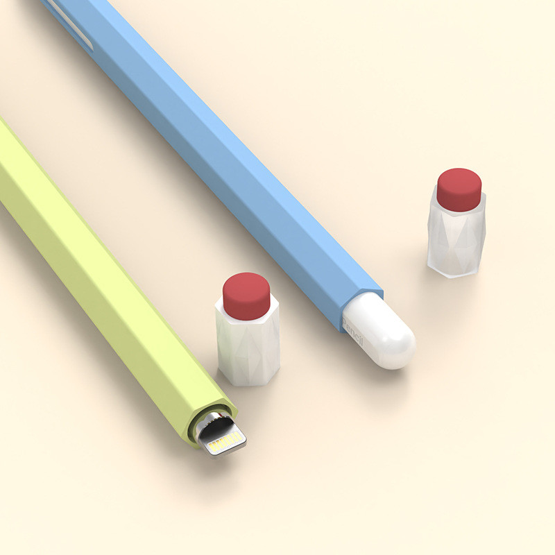 16*1cm Platinum Silicone Protective Case for Apple Pencil 2nd Generation Silicone Case