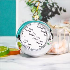 Sublimation Christmas Tree Ornaments Snowflake Christmas Ball