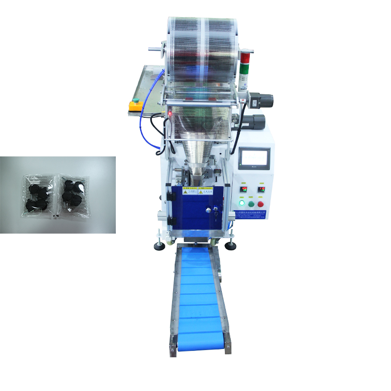 Automatic Vertical Counting Manual Put Auto Sealing Plastic Bag Castors Screw Counting Packing Machine