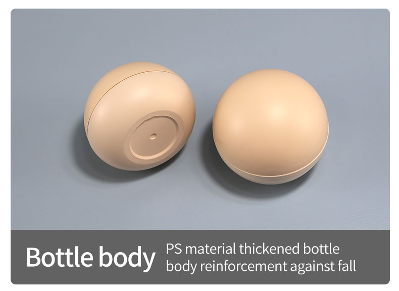 50g Egg Shaped Plastic Baby Cream Container for Skincare Products ABS Material