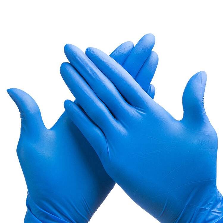 EN455 EN374 Nitrile Safety Gloves / Disposable Nitrile Vinyl Gloves