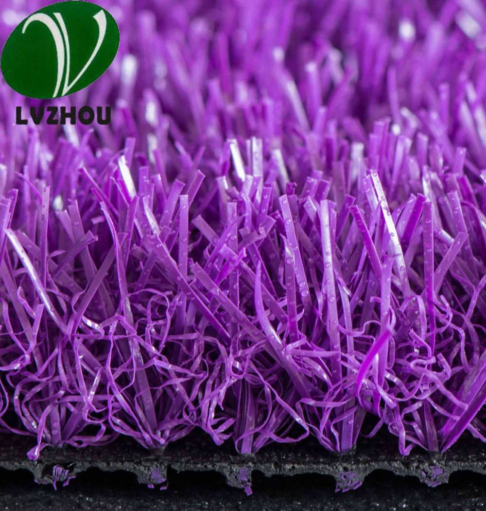 Children 25mm Colorful Artificial Grass Field Roll / Fake Lawn Turf Ornamental