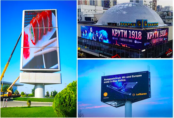 Hd Naked Eye 3d Billboard Advertising Outdoor Led Display Screen P3.91 P4.81 Large