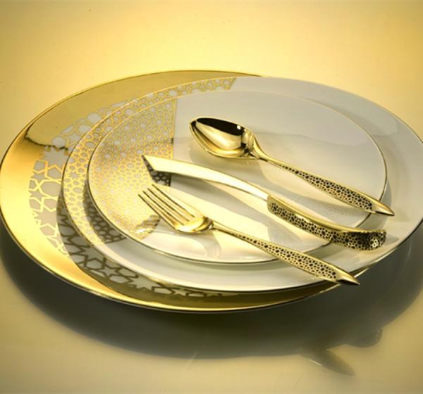 NC 990 STAR Stainless Steel Cutlery Set Flatware Set Whole Set of Cutlery gold