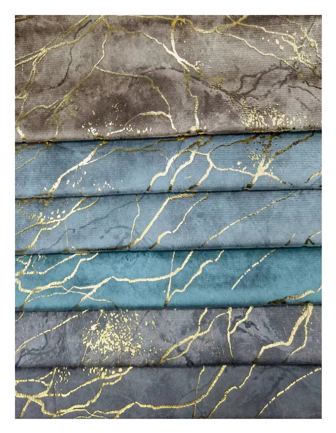 100% Polyester Knitted Foil Print Fabric Tear Resistant For Sofa Textile