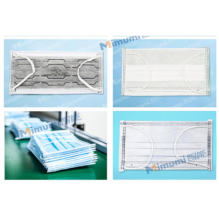 Disposable Medical Face Mask Production Line 2.7kw CE Certification