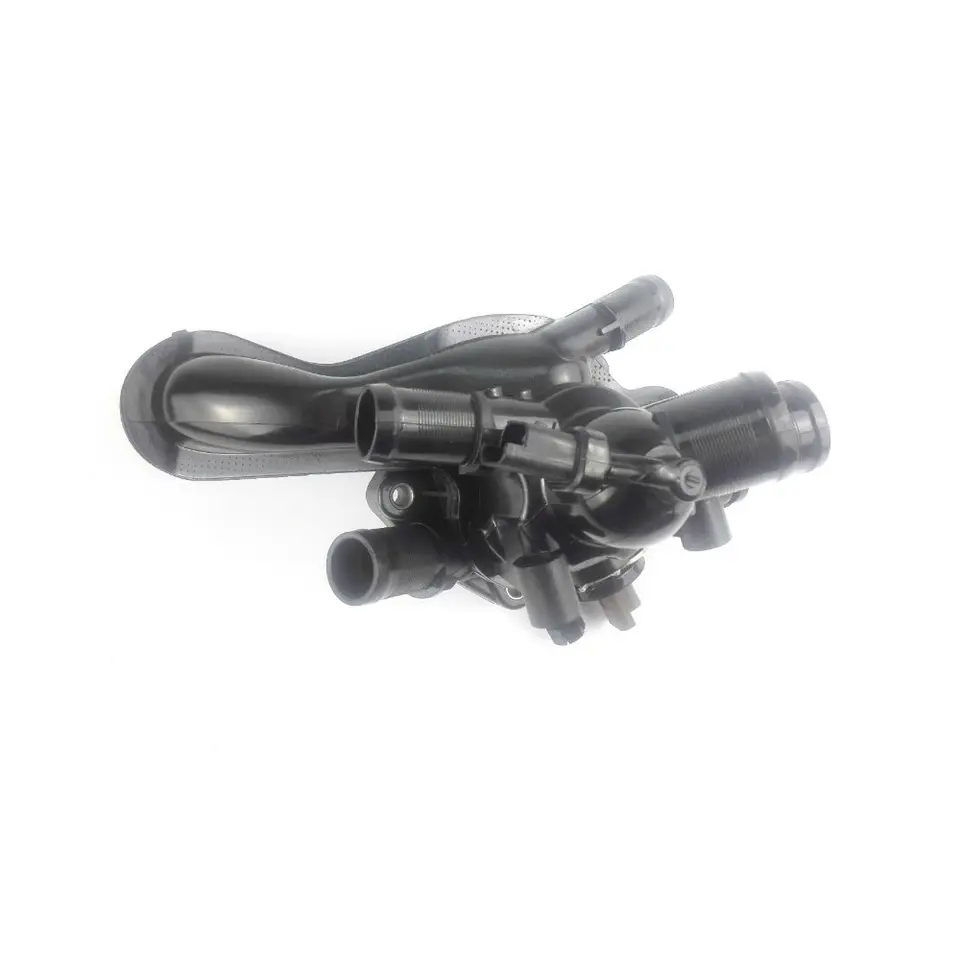 16V Engine BMW Thermostat Housing with 4 Pins Sensor Auto Parts OE 9808647080 Durable