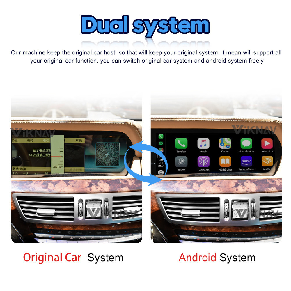 Android 11 S Class W221 Mercedes Benz Radio DVD Multimedia Player