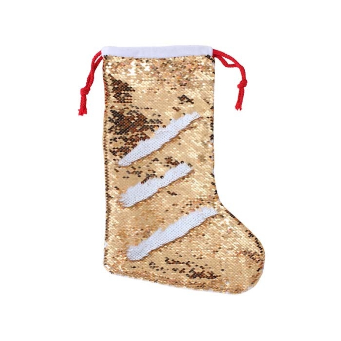 OEM Sequin Sublimation Christmas Stocking Blanks Sublimation Christmas Decorations
