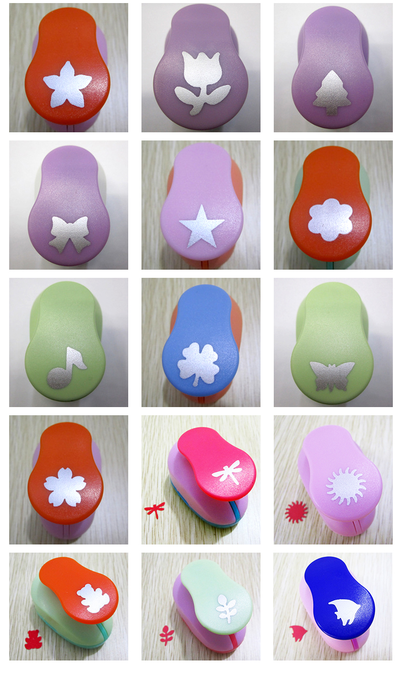 Metal and ABS 6x3.8x5cm Medium Paper Punch for DIY Decorative Mini Eva Foam Embossing