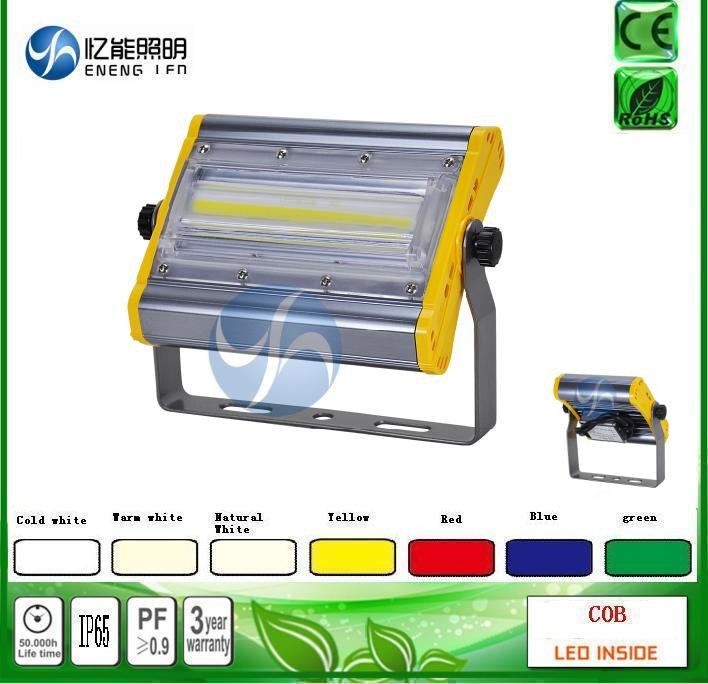 high quality Red green green blue yellow 30W led cob flood light led Tunnel Light 120LM/W with Bridgelux AC85-265V