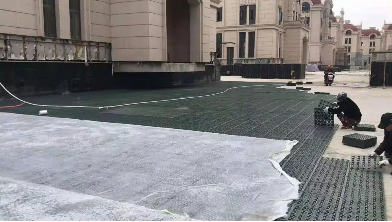 Green Roof HDPE Dimpled Drainage Sheet 2m Length 12-60mm Thickness Earthwork Product