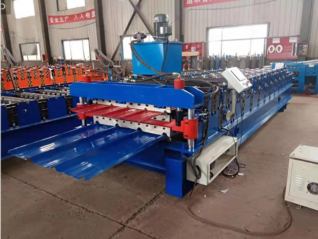 Galvalume Tr4 Tr5 Double Layer Roll Forming Machine Roofing Trapezoidal