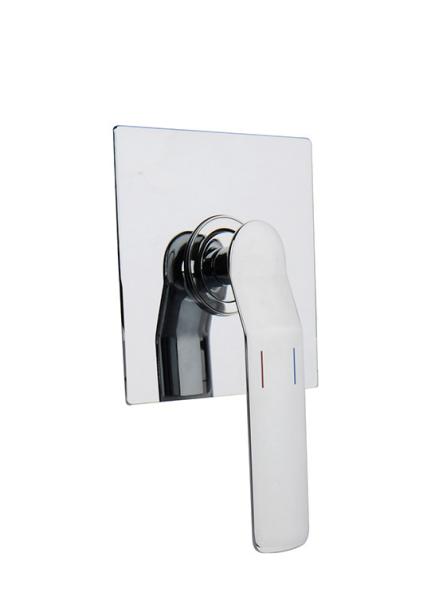 Single lever concealed in-wall bath or shower mixer bathroom chrome brass tap