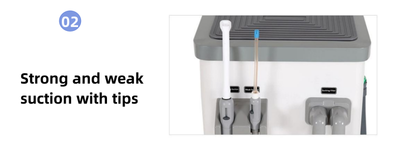 Portable Dental Vacuum Suction Unit 400W Mobile Suction Device Aspirator 800L Per Min Dental Suction Unit
