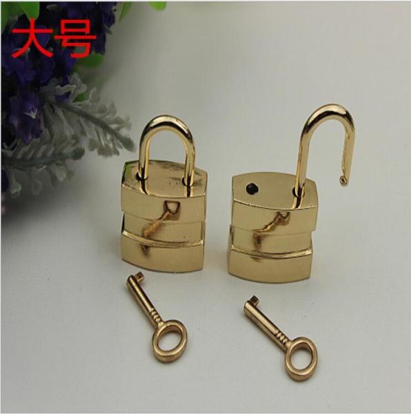 HOT SALE OEM design durable light gold cheap zinc alloy decorative padlock with
