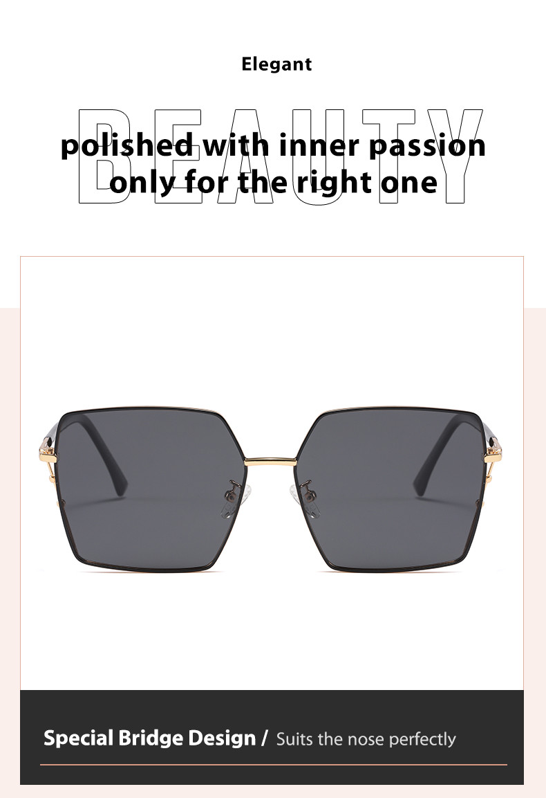 UV400 Protection Metal Women'S Sunglasses Full Rim Frame OEM