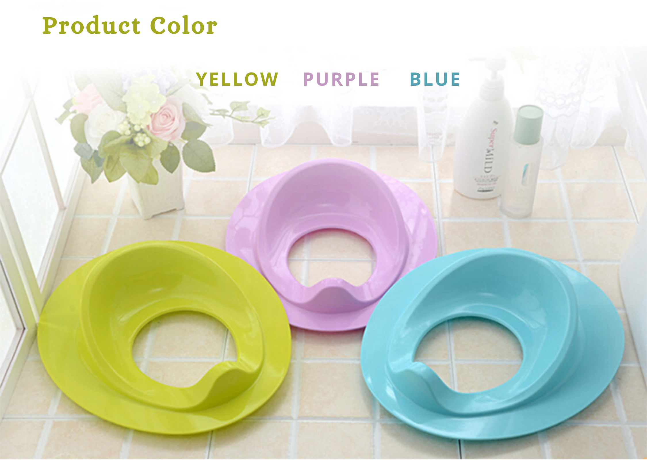 PP Eco-Friendly Kids Potty Training Seat Children'S Toilet Adapter Multifunctional