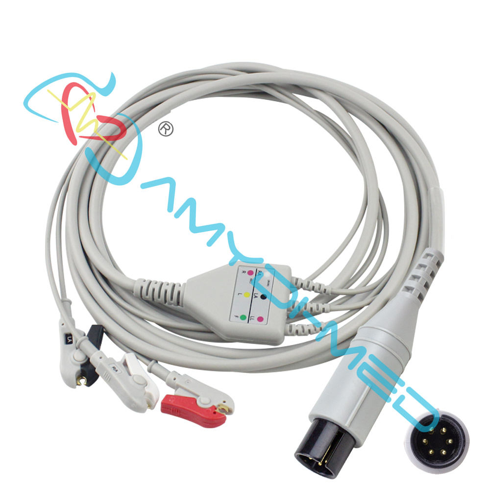 Compatible NIHON KONDEN MINDRAY COMEN 8000E ECG Patient Cable