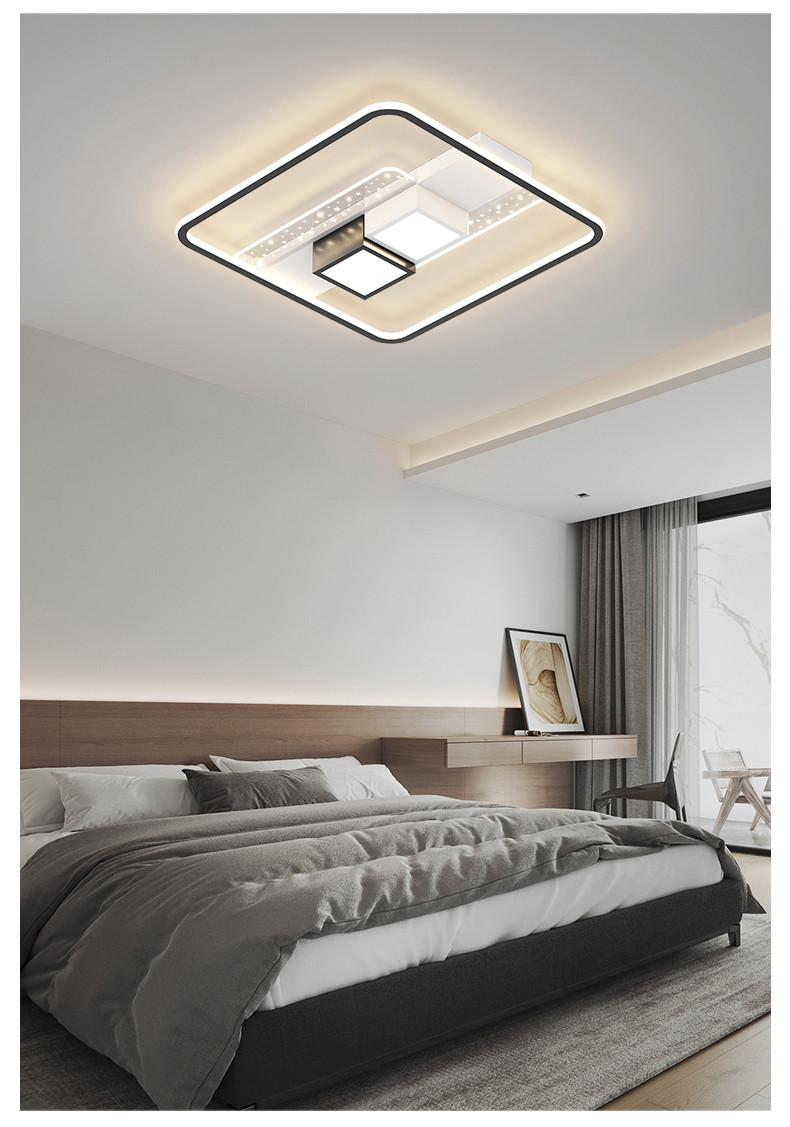 Modern Living Room Gold Luxury Ceiling Lights Minimalist Atmosphere geometric ceiling light(WH-MA-258)