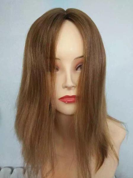 10 Inches Omber Color Brazilian Virgin Hair Jewish Wigs Silky Straight