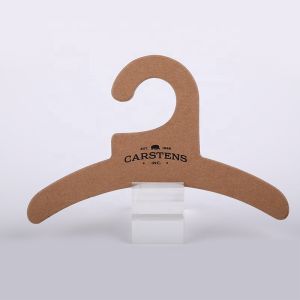 Biodegradable Paper Baby Hangers Children Garment Cardboard Hanger Custom Design