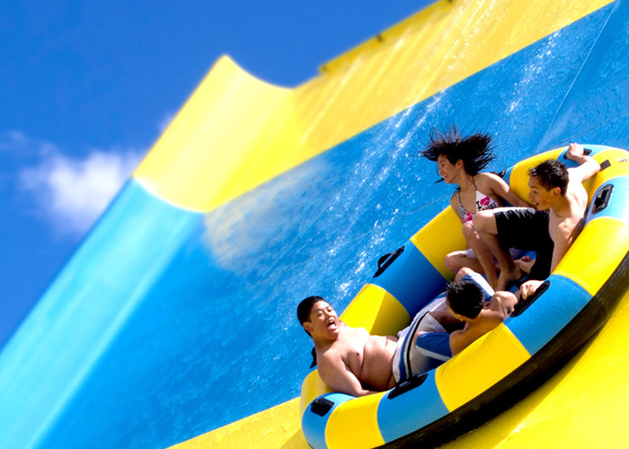 Outdoor Adult Water Slide , Tornado Water Slide Fiberglass Steel Pipe