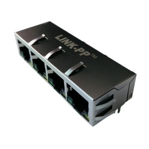  HFJ14-2450ER-L11RL Quad Rj45 Halo FastJack Tab-Down 10/100Base-T W/LED Manufactures