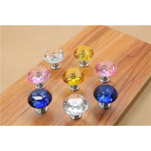 Crystal Door Knobs Cabinet Pulls Drawer Furniture Handles Hardware