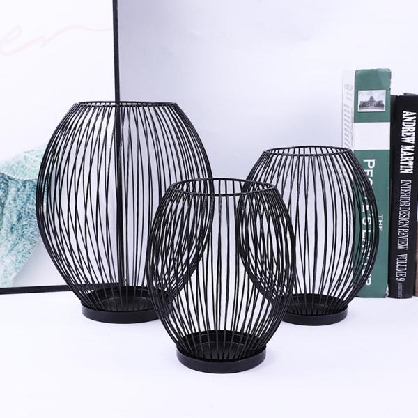 Quality Golden Rustproof H15.5cm Metal Candle Holders for sale