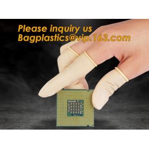 China electronic Cleanroom Yellow Latex Finger Cots,Latex finger cot/finger coat/latex free finger cots,ESD silicone finger co on sale