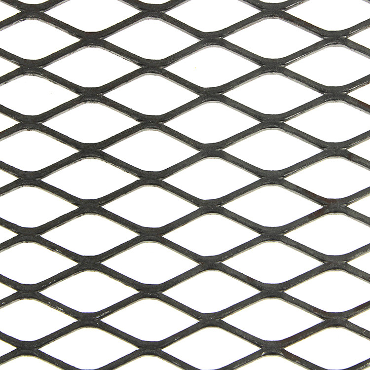 1/2" #18 Carbon Steel Expanded Metal Mesh Flat For Security Partitions