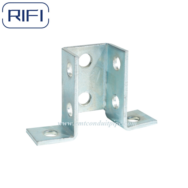 Wing Shap Fittings 8 Hole Unistrut Channel Fittings Galvanized Steel