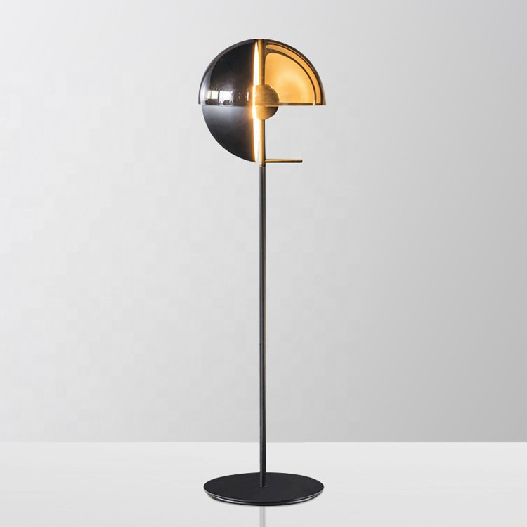 Post Modern Bedside Table Lamp Black And White Glass Lamp Shade