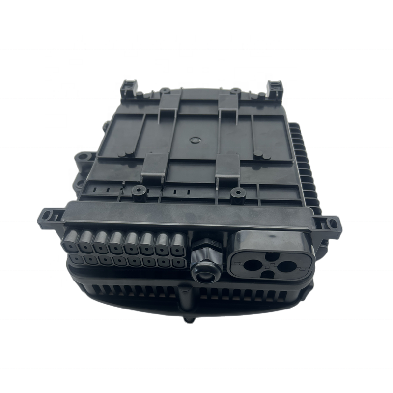 PC ABS Material FTTH Black Outdoor Wall Mounted 24/12 Cores SC APC Fiber Terminal Box