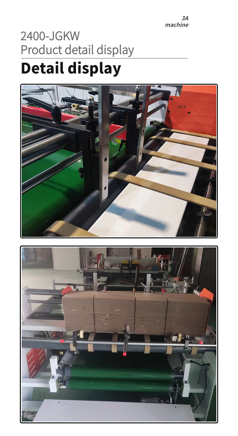 1600 KG Capacity CQT2400 Semi Automatic Folder Gluer for Corrugated Box Gluing Machine