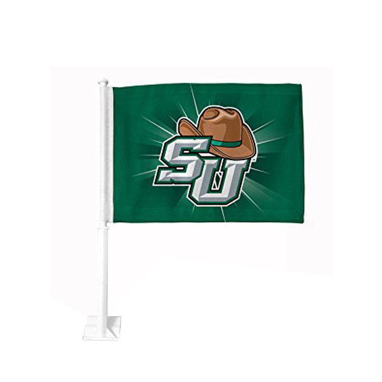 GreenSU Flagolden car flags screen printed high quality