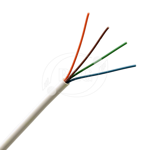 2 Pairs 4 Cores UTP Telephone Line Cable With 24AWG Bare Copper Conductor