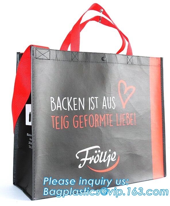 Wholesale factory custom fashion laminated non woven bag, Shopping printing fabric insulated foldable bag, custom pp non